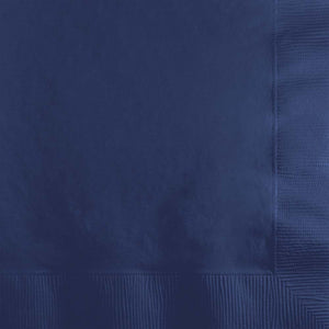 Navy Blue Beverage Napkins 50ct | Solids