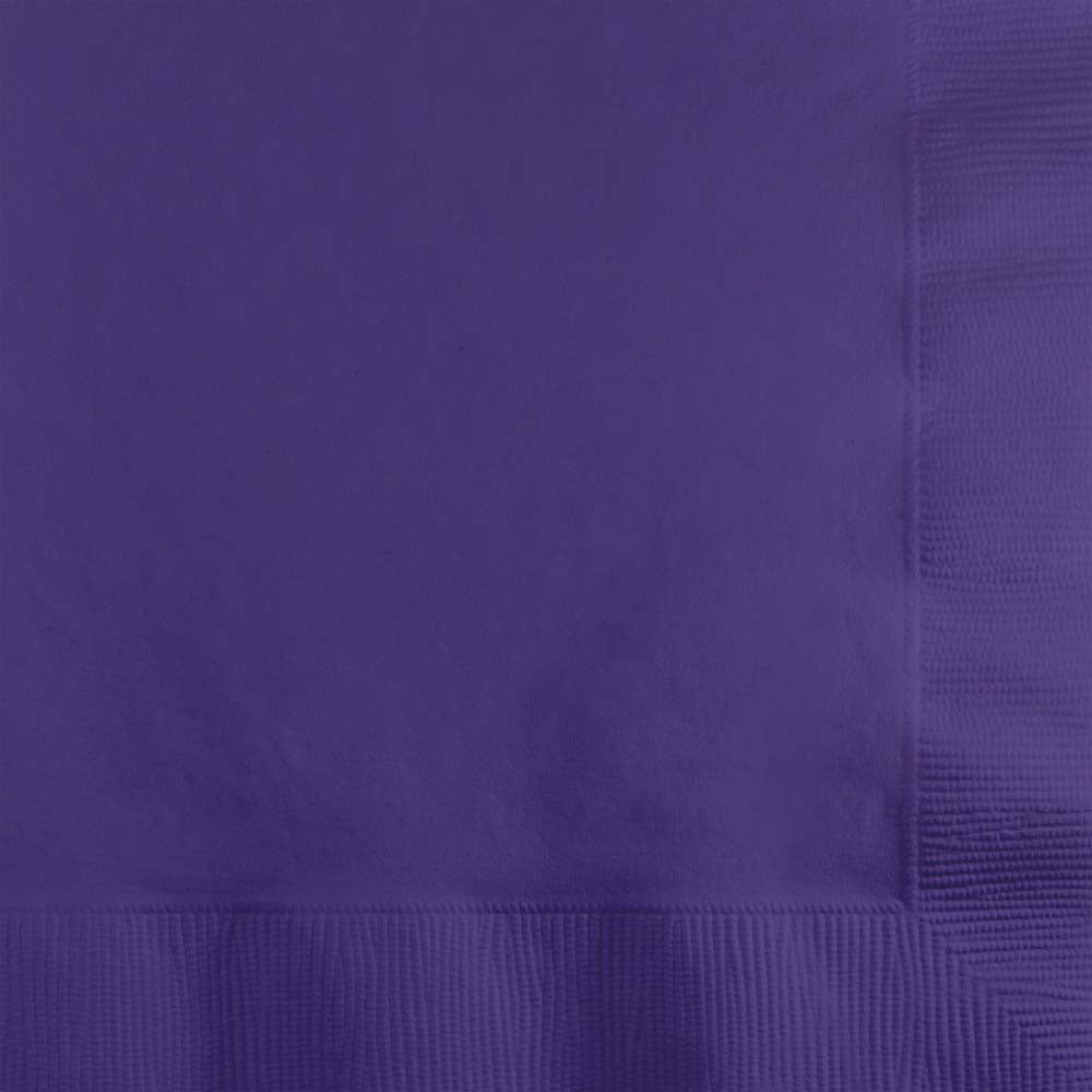 Purple Beverage Napkins 50ct | Solids