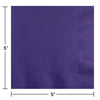 Purple Beverage Napkins 50ct | Solids