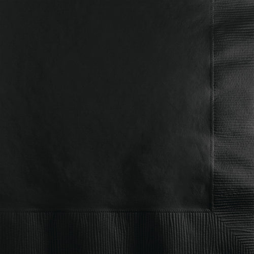 Black Velvet Beverage Napkins 50ct | Solids