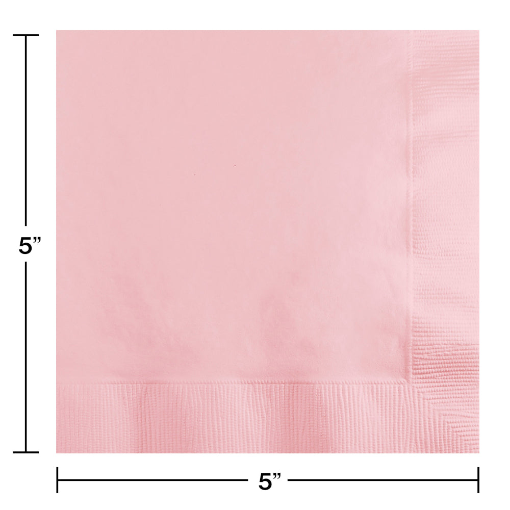 Classic Pink Beverage Napkins 50ct | Solids
