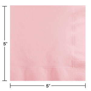 Classic Pink Beverage Napkins 50ct | Solids
