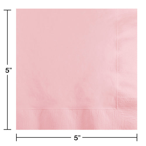 Classic Pink Beverage Napkins 50ct | Solids