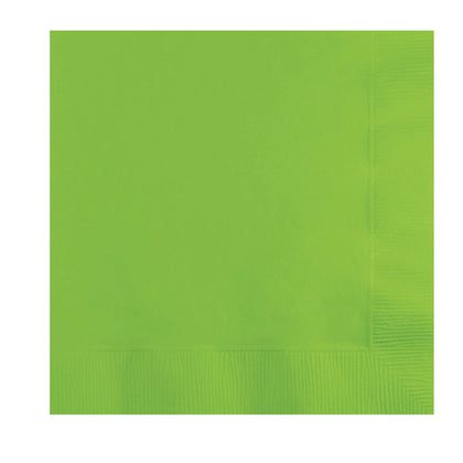 Fresh Lime Green Beverage Napkins 50ct | Solids