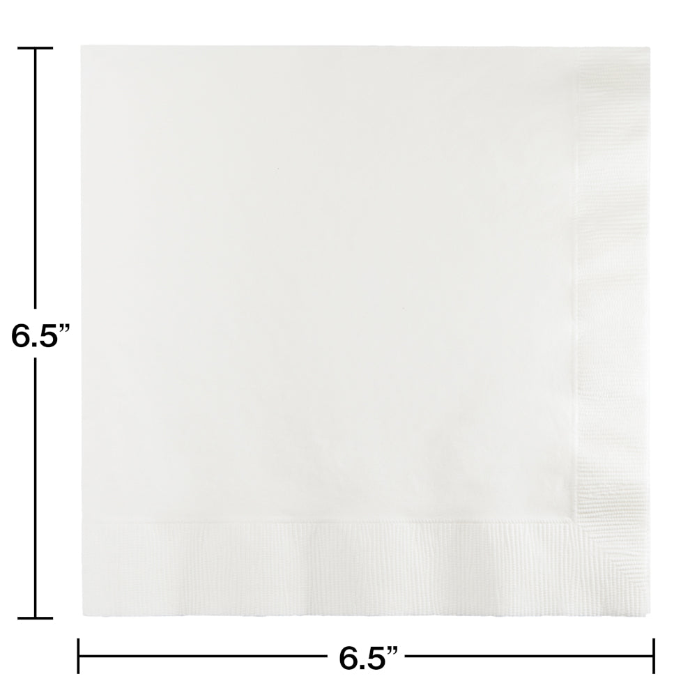 White Luncheon Napkins 50ct | Solids