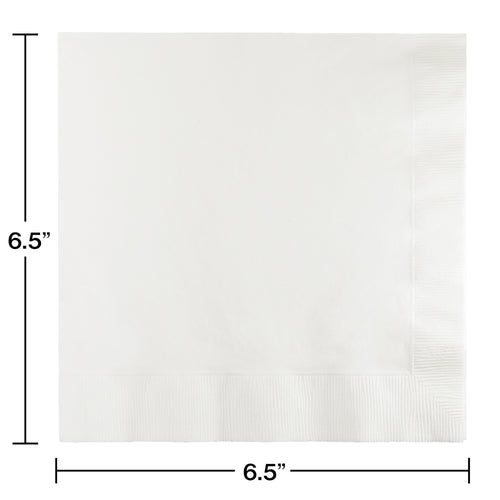 White Luncheon Napkins 50ct | Solids