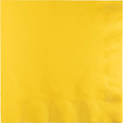 School Bus Yellow Luncheon Napkins 50ct | Solids