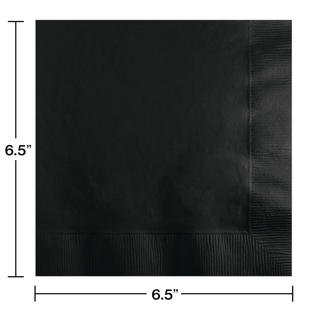 Black Velvet Luncheon Napkins 50ct | Solids