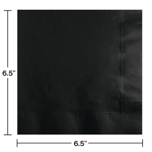 Black Velvet Luncheon Napkins 50ct | Solids