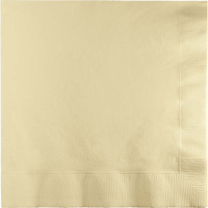 Ivory Luncheon Napkins 50ct | Solids