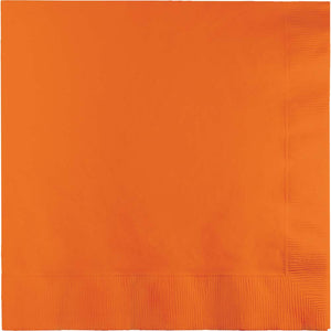 Sun Kissed Orange Luncheon Napkins 50ct | Solids