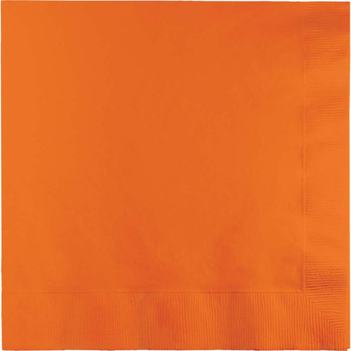 Sun Kissed Orange Luncheon Napkins 50ct | Solids
