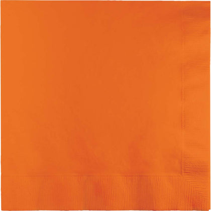 Sun Kissed Orange Luncheon Napkins 50ct | Solids