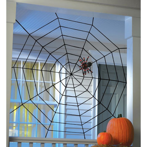 5ft Black Widow Rope Spider Web