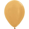 5in Metallic Gold Latex Balloons 100ct