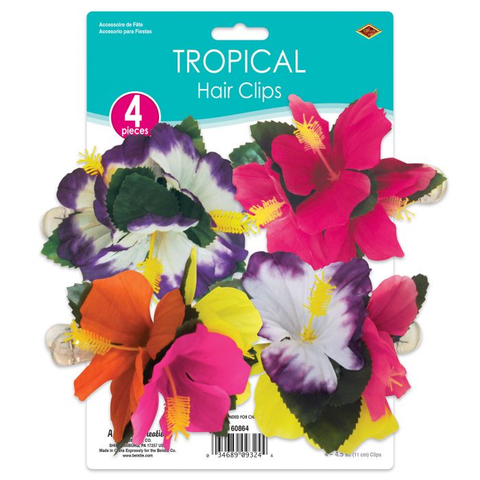 Tropical Hair Clips | Luau