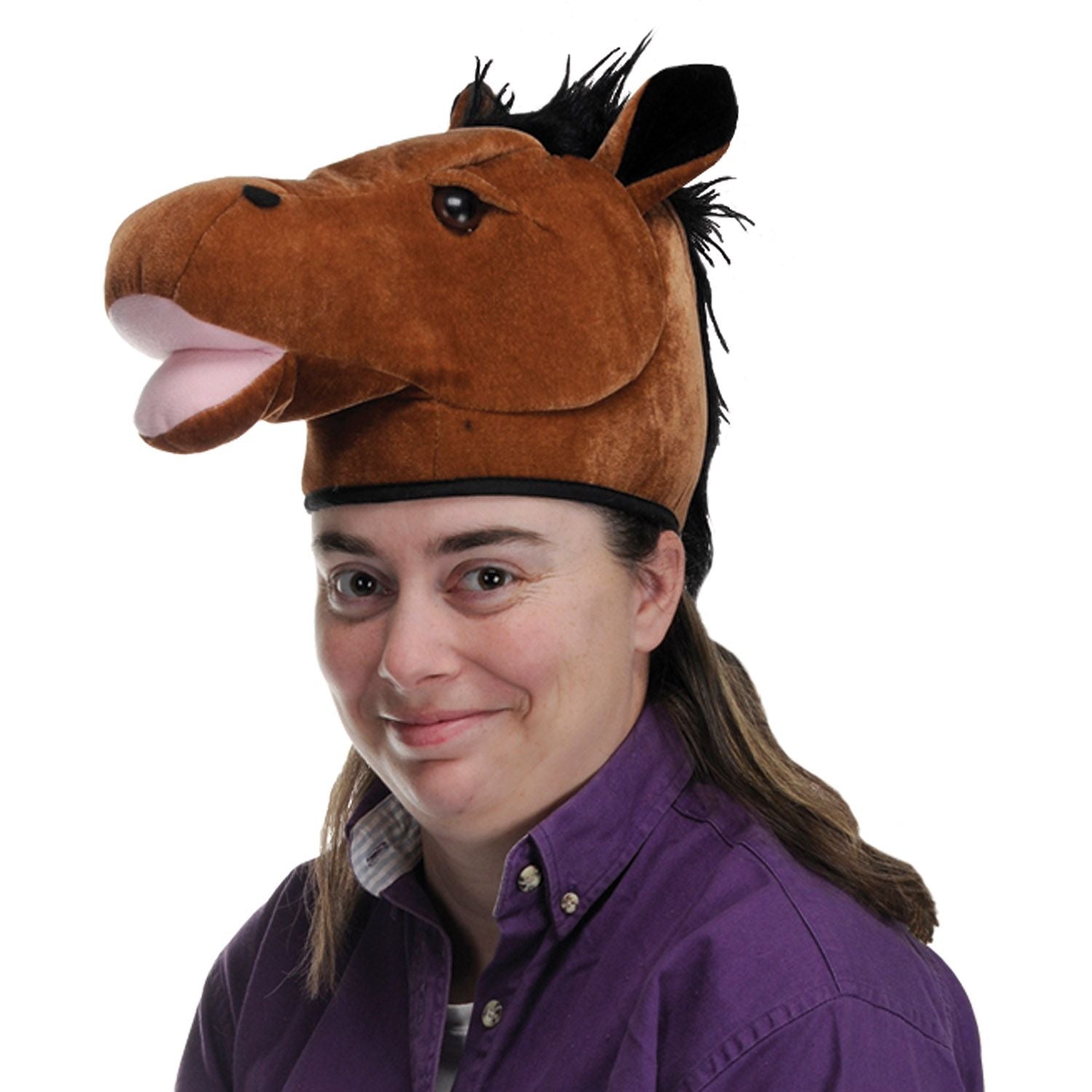 Plush Horse Head Hat