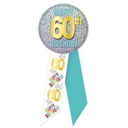60th Birthday Rosette