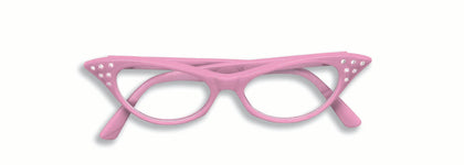 50's Rhinestone Glasses - Pink