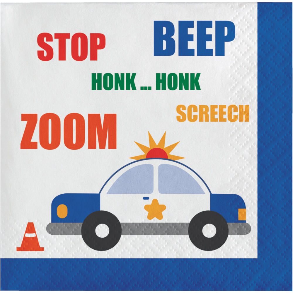 Traffic Jam Beverage Napkins | Kid's Birthday