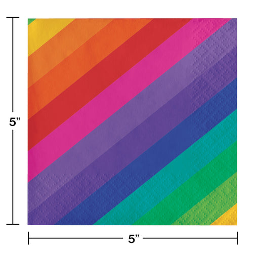 Rainbow Beverage Napkins | Pride