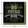 60 Vintage Dude Lunch Napkin 16ct | Milestone Birthday