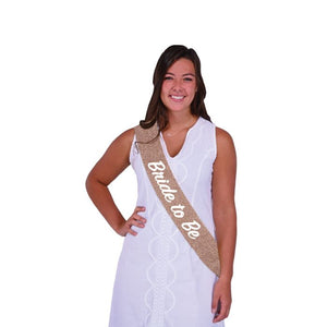Bride To Be Glittered Sash