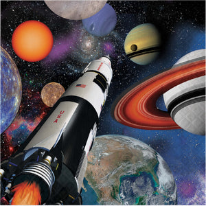 Space Ship Luncheon Napkins | Kid's Birthday
