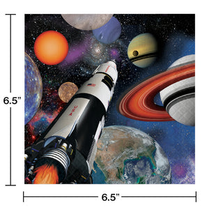Space Ship Luncheon Napkins | Kid's Birthday