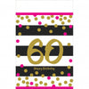 Milestones Pink & Gold Plastic Table Cover 60
