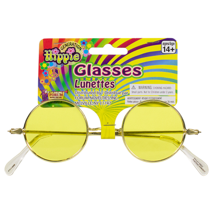Hippie Glasses - Yellow