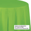 Fresh Lime Round Plastic Table Cover | Solids