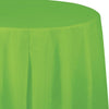 Fresh Lime Round Plastic Table Cover | Solids