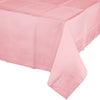 Classic Pink Rectangular Paper Table Cover | Solids