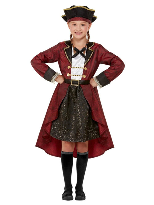 Girls Deluxe Swashbuckler Pirate Costume | Child