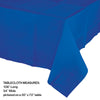 Cobalt Blue Rectangular Paper Table Cover | Solids