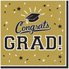 grad gold napkins