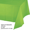 Fresh Lime Green Rectangular Plastic Table Cover | Solids