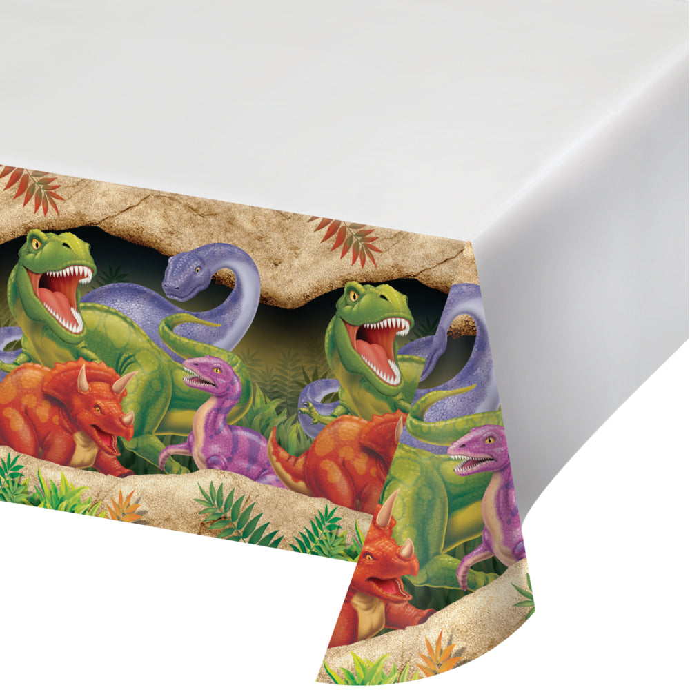 Dino Blast Plastic Table Cover | Kid's Birthday