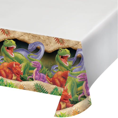 Dino Blast Plastic Table Cover | Kid's Birthday