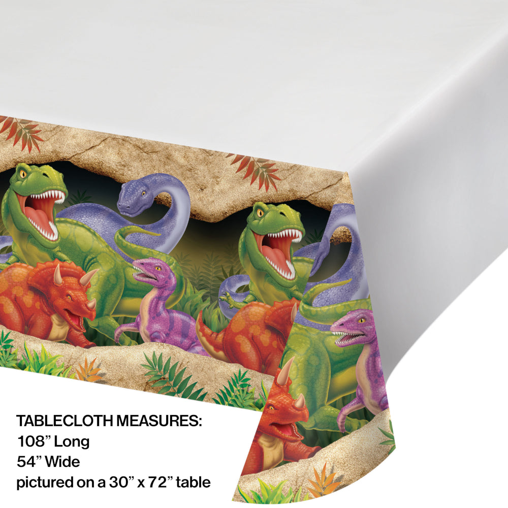 Dino Blast Plastic Table Cover | Kid's Birthday