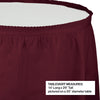 Burgundy Plastic Table Skirt | Solids