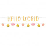Hello World Baby Shower Banner Kit | Baby Shower