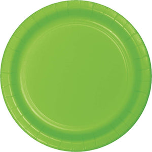 Fresh Lime Green 7in Paper Plates 24ct | Solids