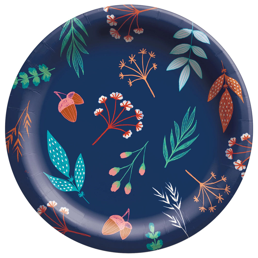 7in Fall Gather Dessert Plates 20ct | Thanksgiving