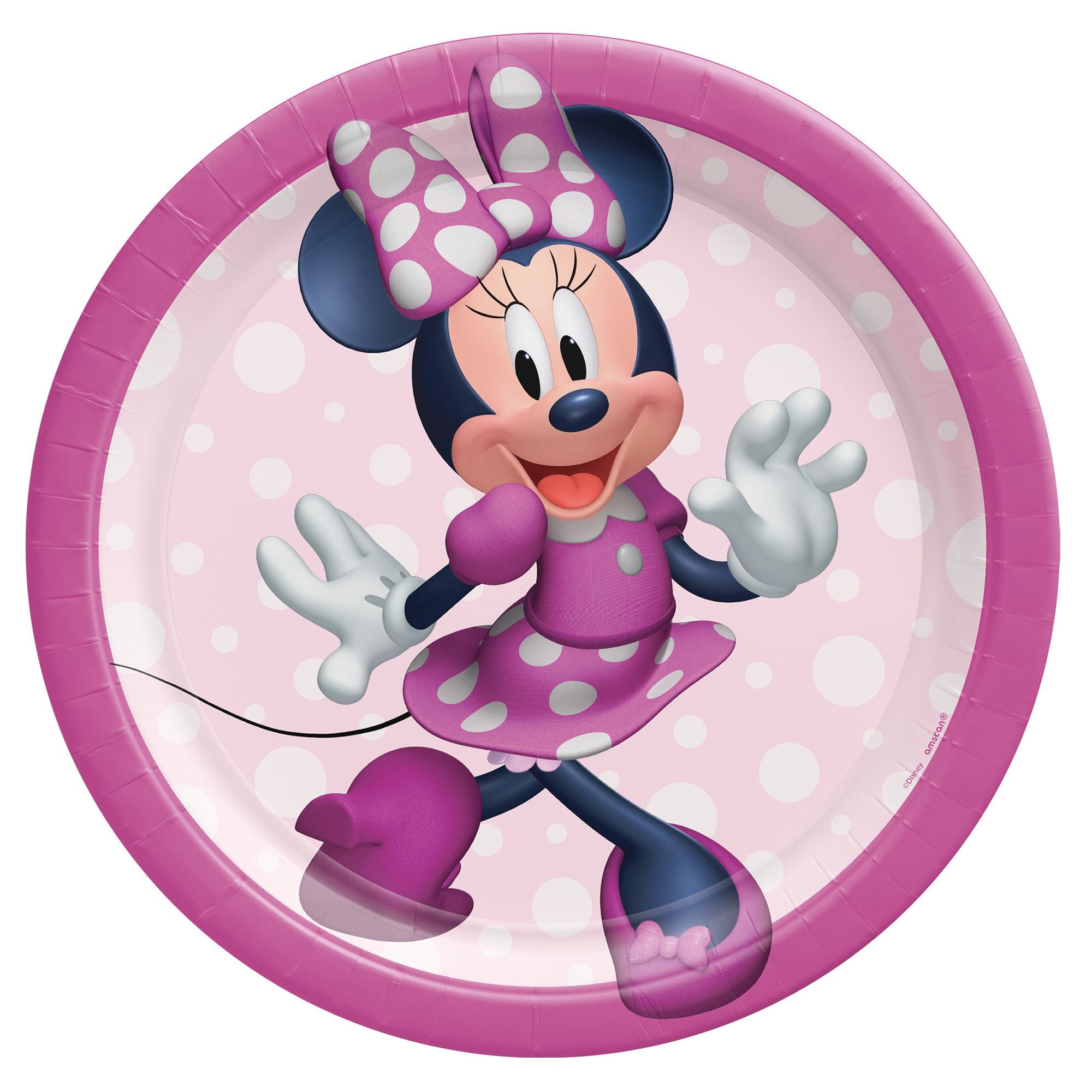 7in Minnie Mouse Paper Plates 8ct