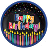 8.5in Birthday Candles Plates - 8ct