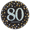 Sparkling Celebration 80th Birthday7in Plates 8ct | Milestone Birthday