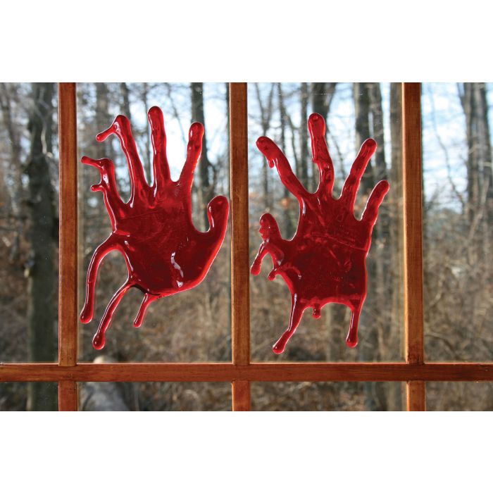 3D Bloody Window Décor