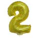 Holographic Gold 16in Air Filled Mylar Number